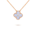 CLOVER 15MM DIAMOND SINGLE FLOWER NECKLACE COLLECTION