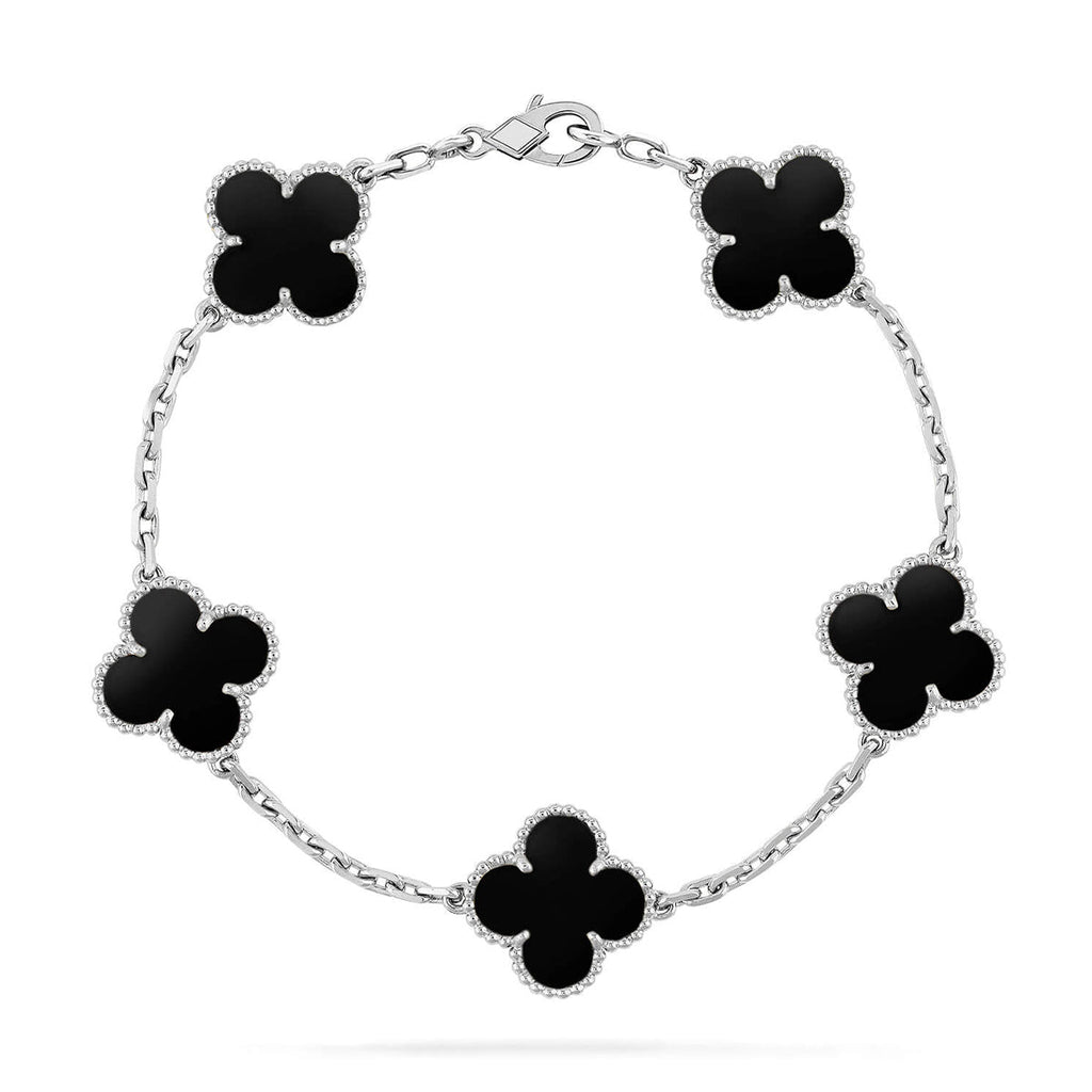 CLOVER 5 MOTIF ONYXS BRACELET COLLECTION