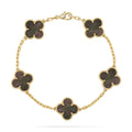 CLOVER 5 MOTIF GRAY MOP BRACELET COLLECTION