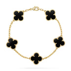 CLOVER 5 MOTIF ONYXS BRACELET COLLECTION