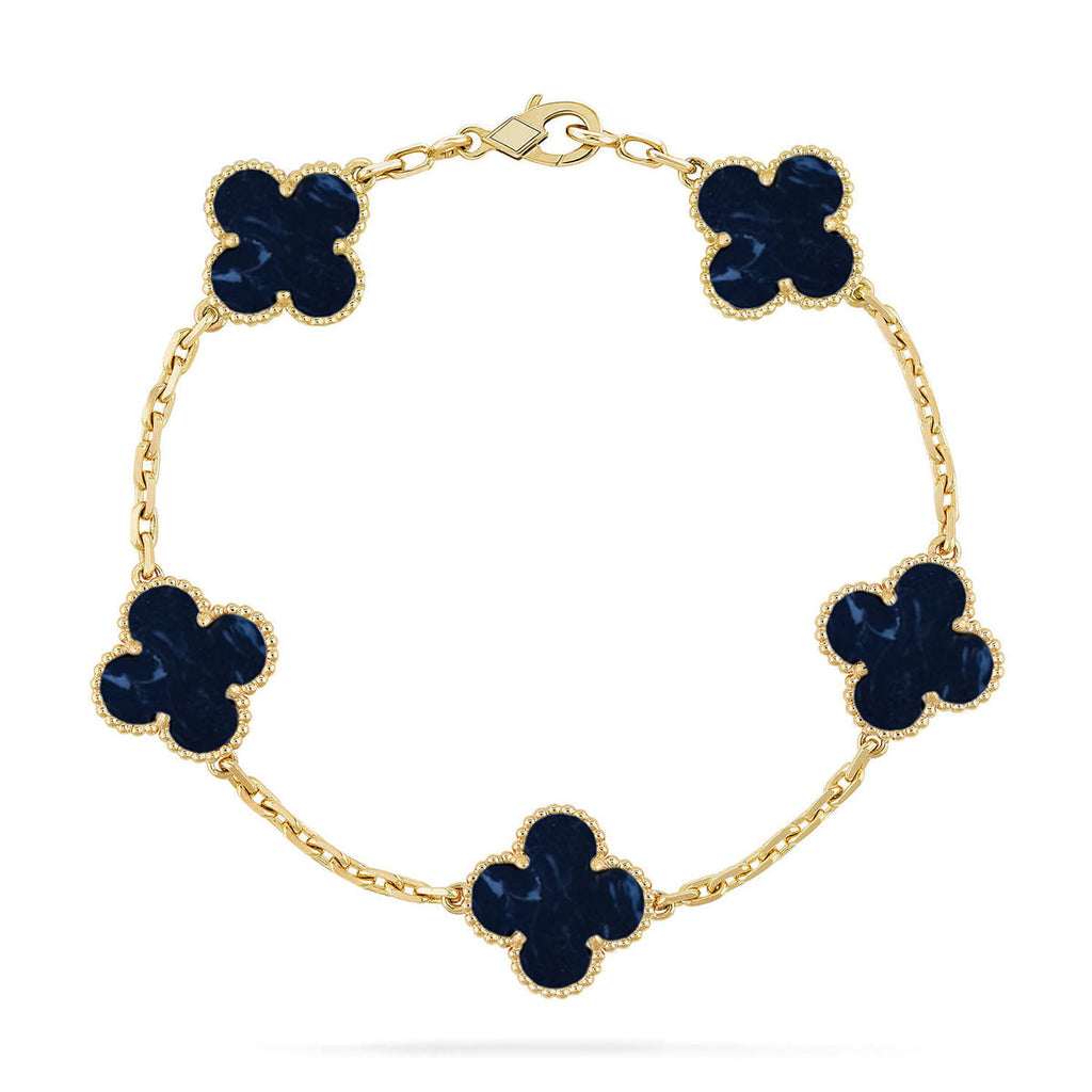 CLOVER 5 MOTIF PIETERSITE BRACELET COLLECTION