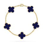 CLOVER 5 MOTIF LAPIS LAZULI BRACELET COLLECTION