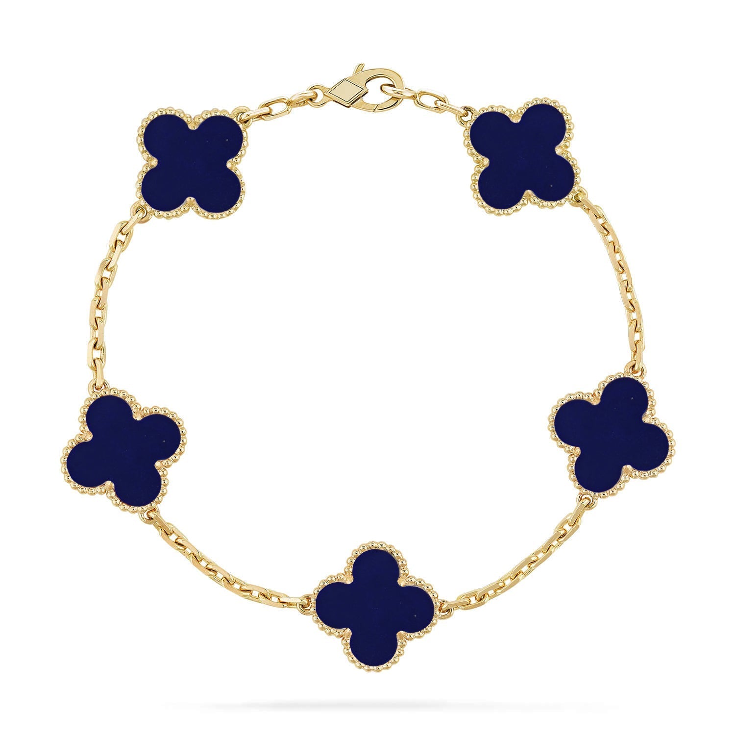 CLOVER 5 MOTIF LAPIS LAZULI BRACELET COLLECTION