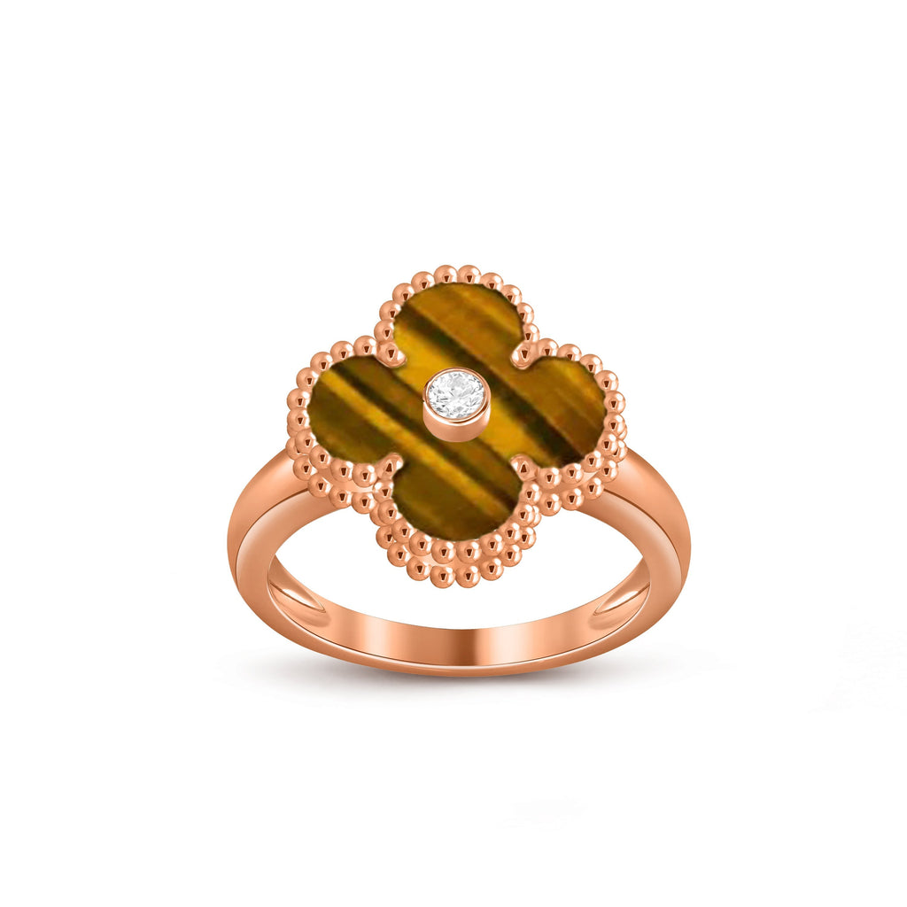 CLOVER DIAMOND RING ROSE GOLD COLLECTION