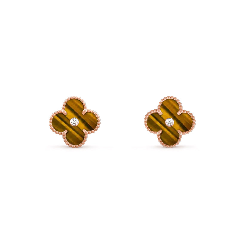 CLOVER  15MM DIAMOND EARRINGS COLLECTION