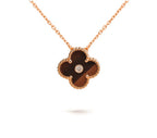 CLOVER 15MM DIAMOND SINGLE FLOWER NECKLACE COLLECTION