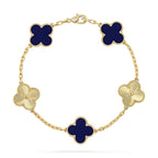 CLOVER 5 MOTIF LAPIS LAZULI BRACELET COLLECTION