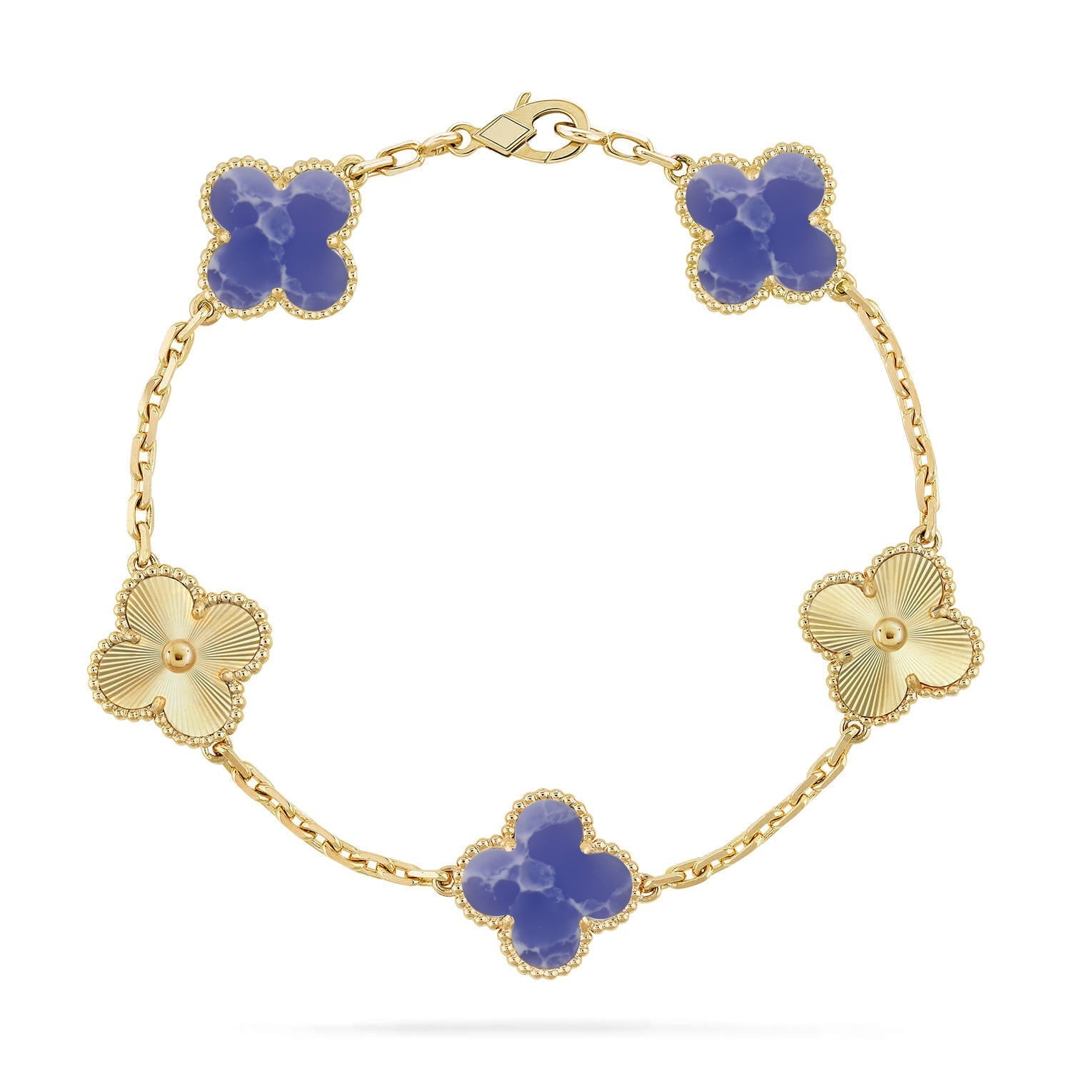 CLOVER 5 MOTIF BLUE VEINS BRACELET COLLECTION