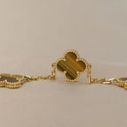 CLOVER 5 MOTIFS TIGER EYE BRACELET COLLECTION