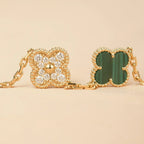 CLOVER 5 MOTIF MALACHITE BRACELET COLLECTION