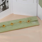 CLOVER 5 MOTIFS TIGER EYE BRACELET COLLECTION