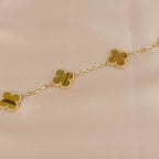 CLOVER 5 MOTIFS TIGER EYE BRACELET COLLECTION