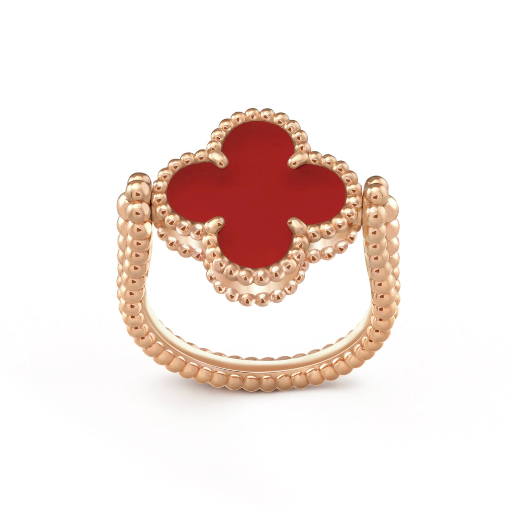 CLOVER RIVERSIBLE RING ROSE GOLD COLLECTION