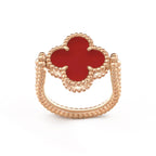 CLOVER RIVERSIBLE RING ROSE GOLD COLLECTION