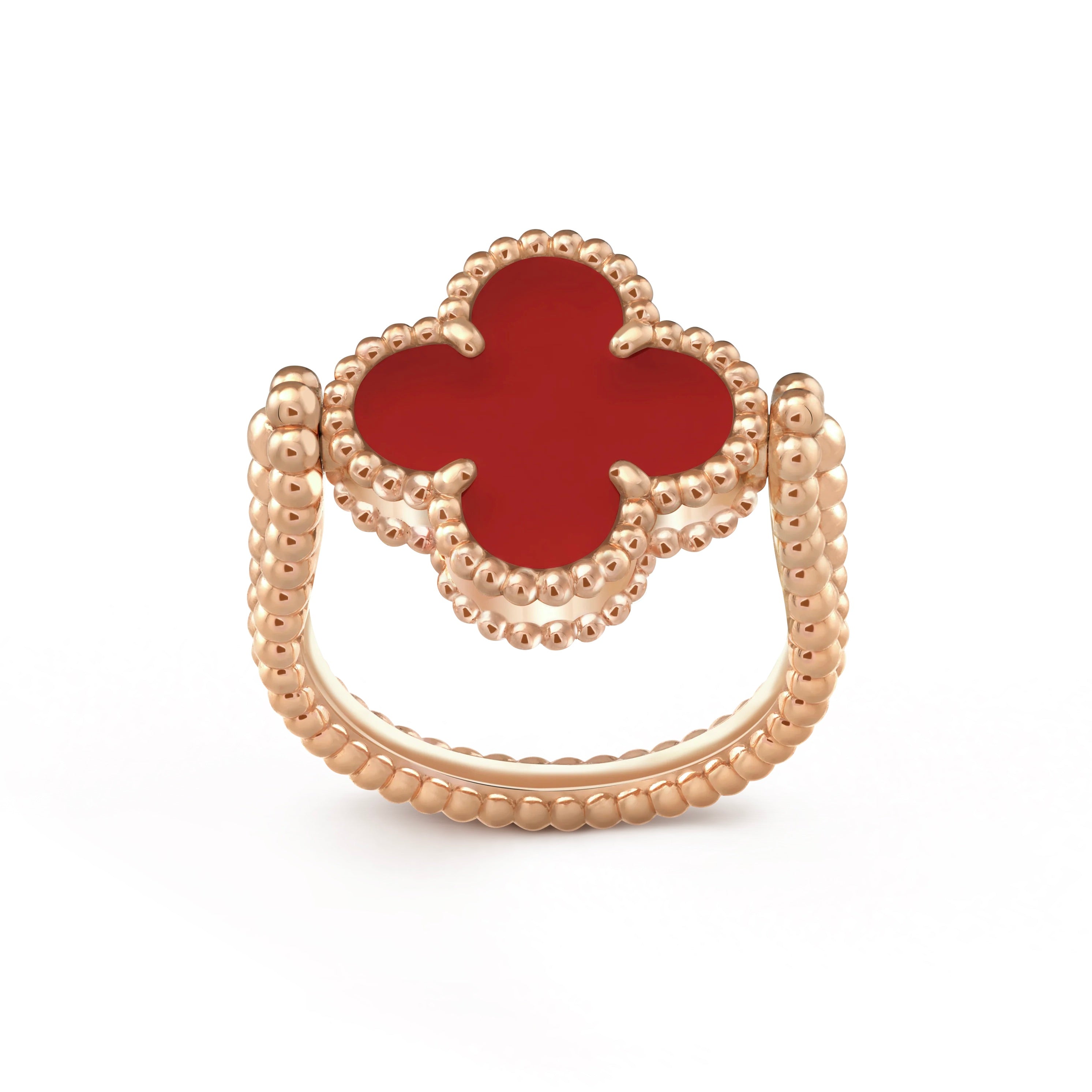 CLOVER RIVERSIBLE RING ROSE GOLD COLLECTION