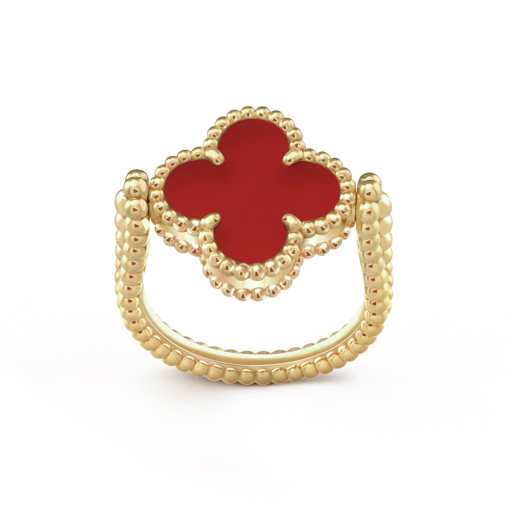 CLOVER RIVERSIBLE RING GOLD COLLECTION