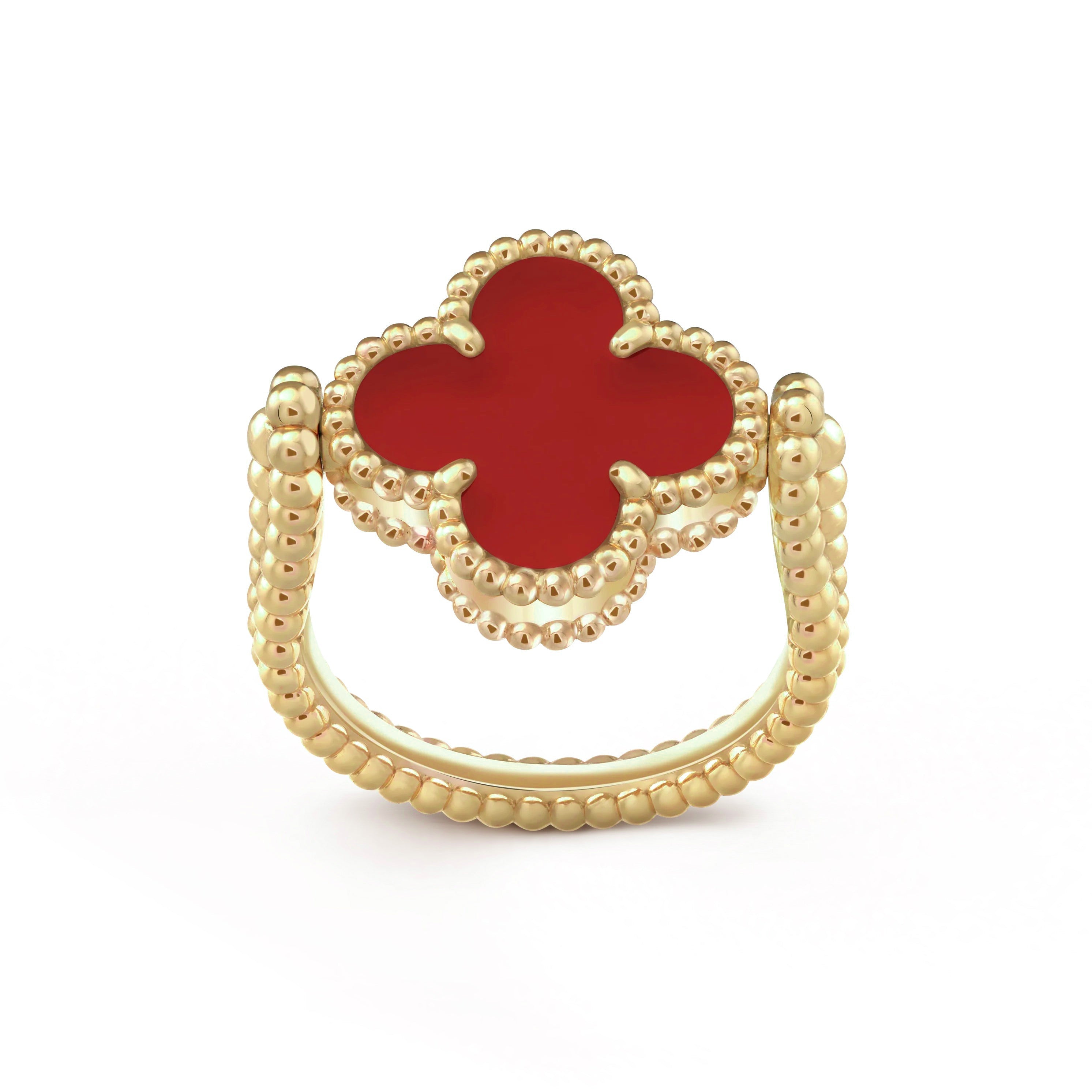 CLOVER RIVERSIBLE RING GOLD COLLECTION