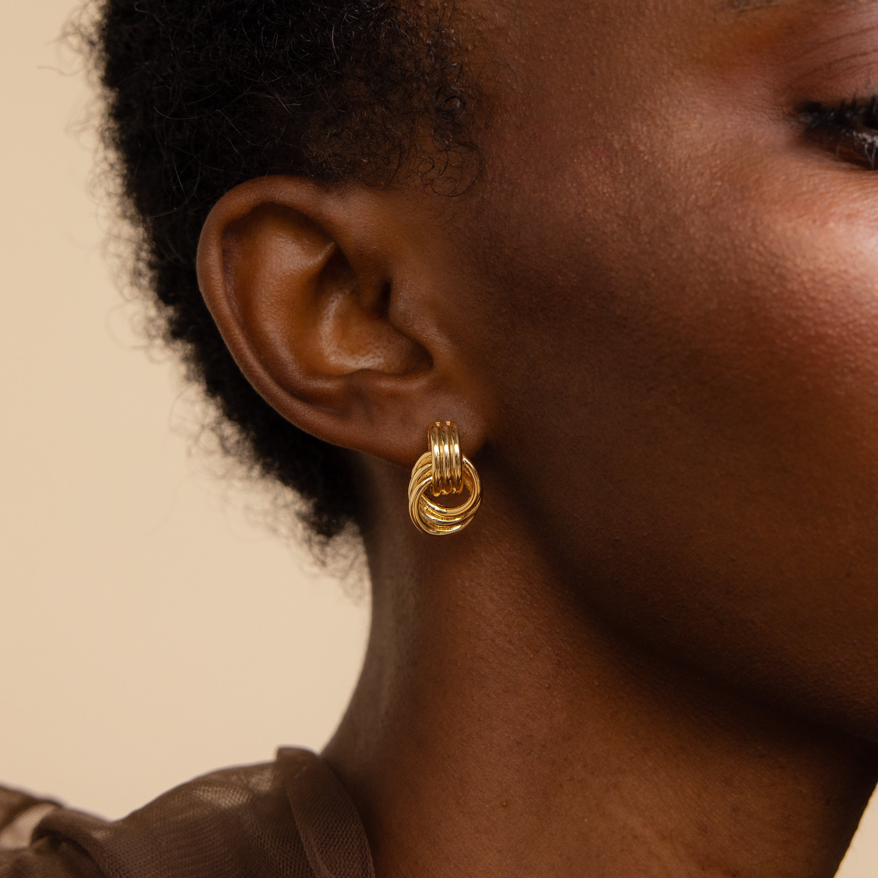 Mini Triple Knot Earrings