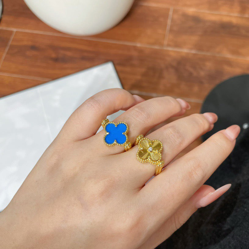 CLOVER RIVERSIBLE RING GOLD COLLECTION