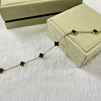 CLOVER 6 MOTIF  ONYXS BRACELET
