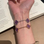 CLOVER 5 MOTIF VIOLET BRACELET COLLECTION