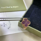 CLOVER  PURPLE VIOLET RING
