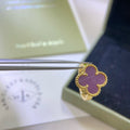 CLOVER  PURPLE VIOLET RING
