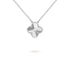 CLOVER 15MM NECKLACE SILVER COLLECTION