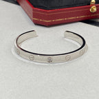 LOVE BRACELET 6.1MM 1 DIAMOND OPEN CUFF