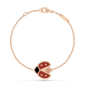 LUCKY SPRING 1 MOTIF PINK GOLD BRACELET