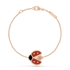 LUCKY SPRING 1 MOTIF PINK GOLD BRACELET
