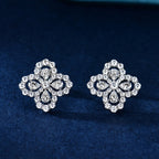 LOOP EARRINGS FULL MOTIF DIAMOND 16MM