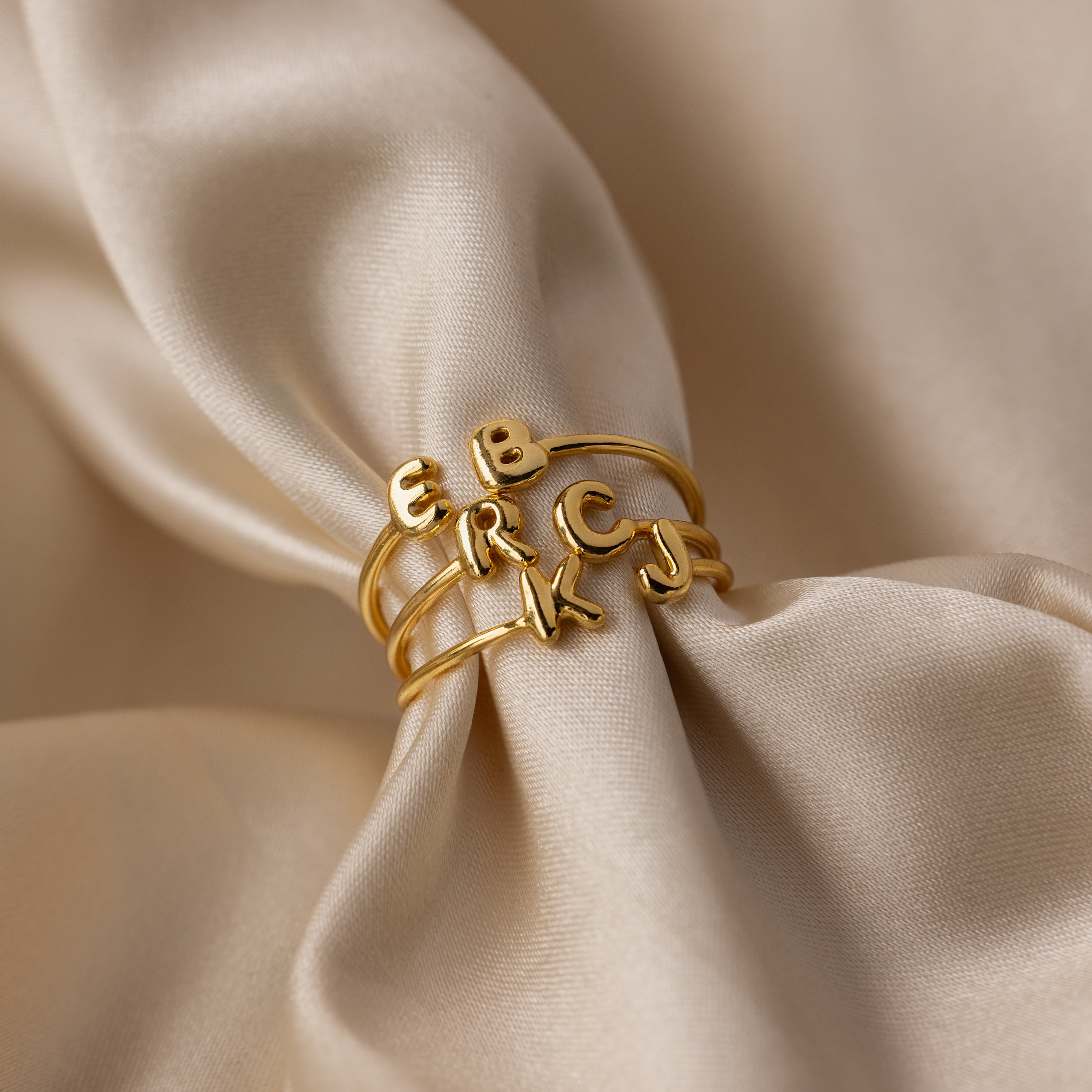 Duo Bubble Initial Ring