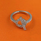 ECHAPPEE RING SILVER DIAMOND
