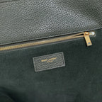 LE 5 À 7 BEA IN GRAINED LEATHER BLACK