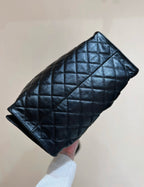 CC 25 HANDBAG IN BLACK 40 GRAINED CALFSKIN GOLD HARDWARE