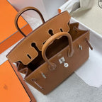 HM BIRKIN 25CM GOLD TOGO LEATHER SILVER HARDWARE