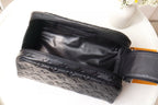 DOPP KIT TOILETRY BAG 28 CM IN BLACK TAURILLON MONOGRAM LEATHER