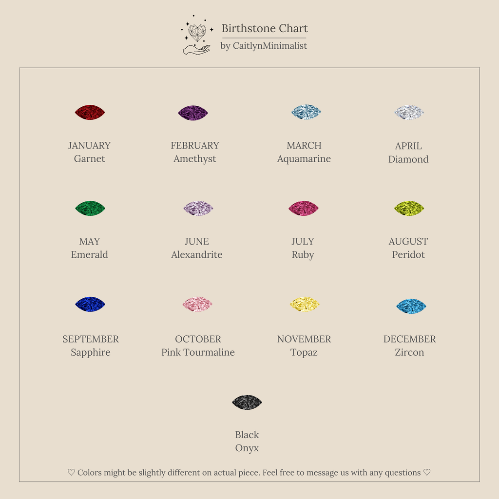 Triple Marquise Birthstone Ring