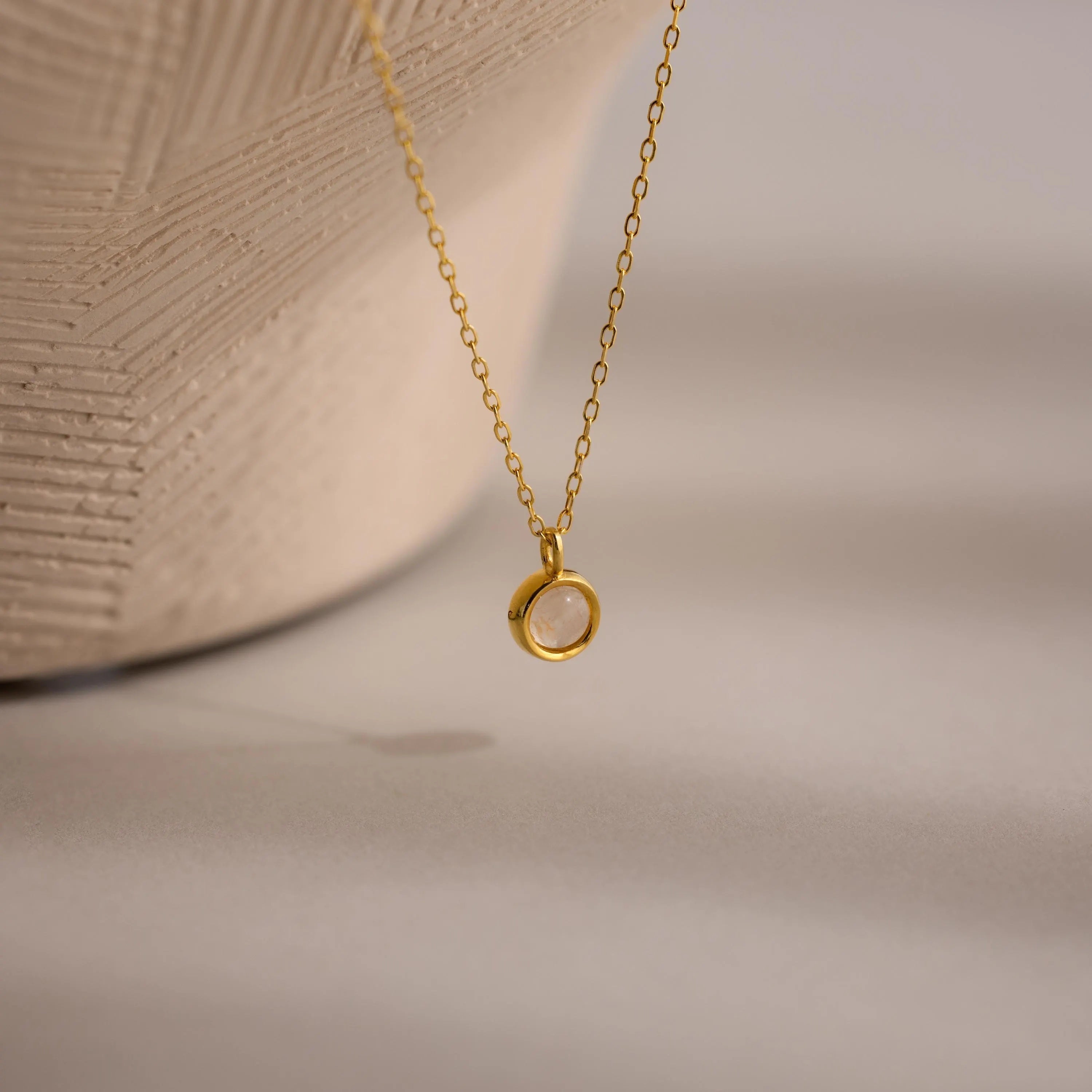 Moonstone Charm Necklace