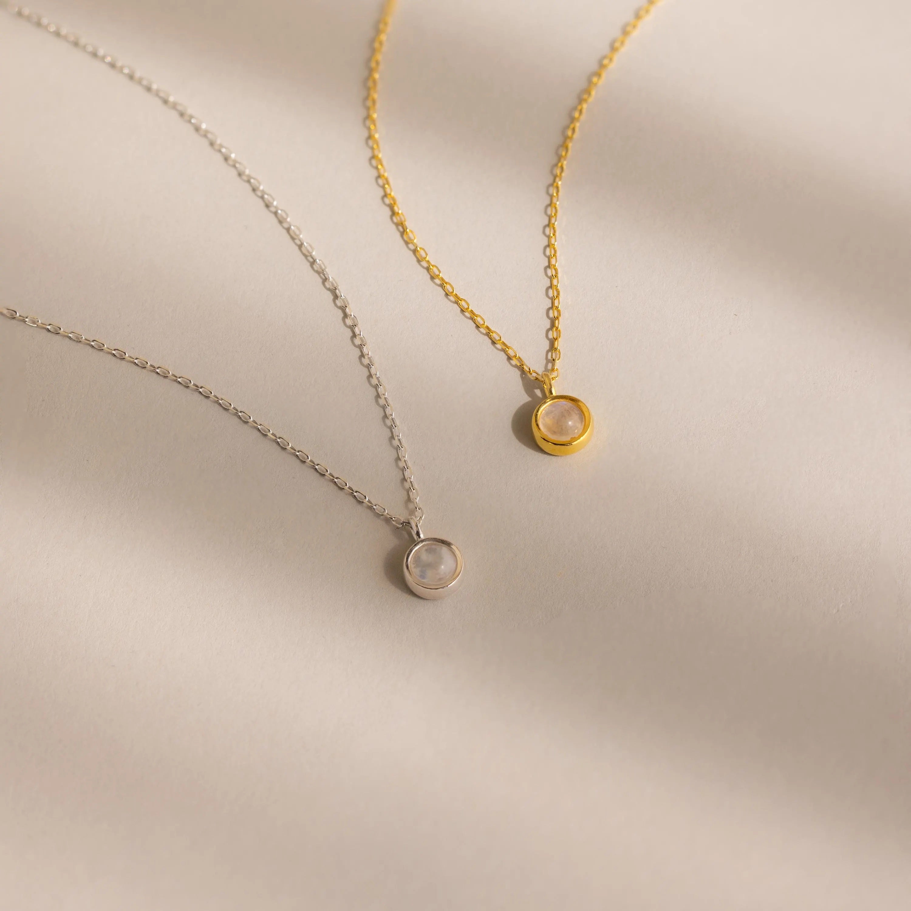 Moonstone Charm Necklace
