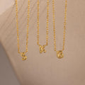 Dainty Bubble Initial Necklace