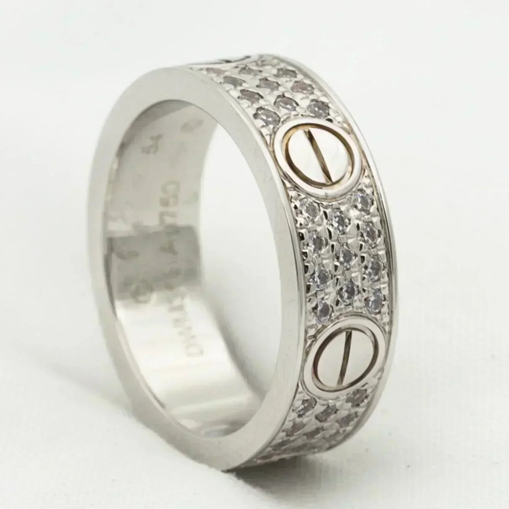 LOVE RING 5.5MM DIAMONDS PAVED
