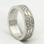 LOVE RING 5.5MM DIAMONDS PAVED
