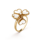SWEET CLOVER WHITE MOP RING
