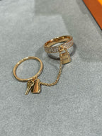 HM KELLY CLOCHETTE DOUBLE RING IN  WITH DIAMONDS