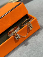HM KELLY CLOCHETTE DOUBLE RING IN  WITH DIAMONDS