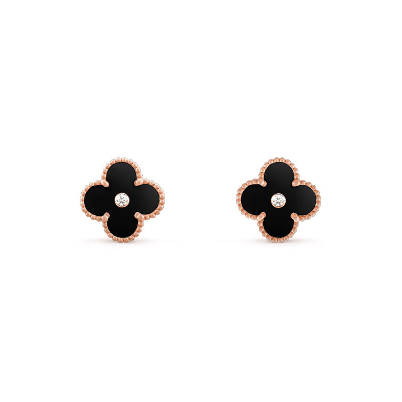 CLOVER  15MM DIAMOND EARRINGS COLLECTION