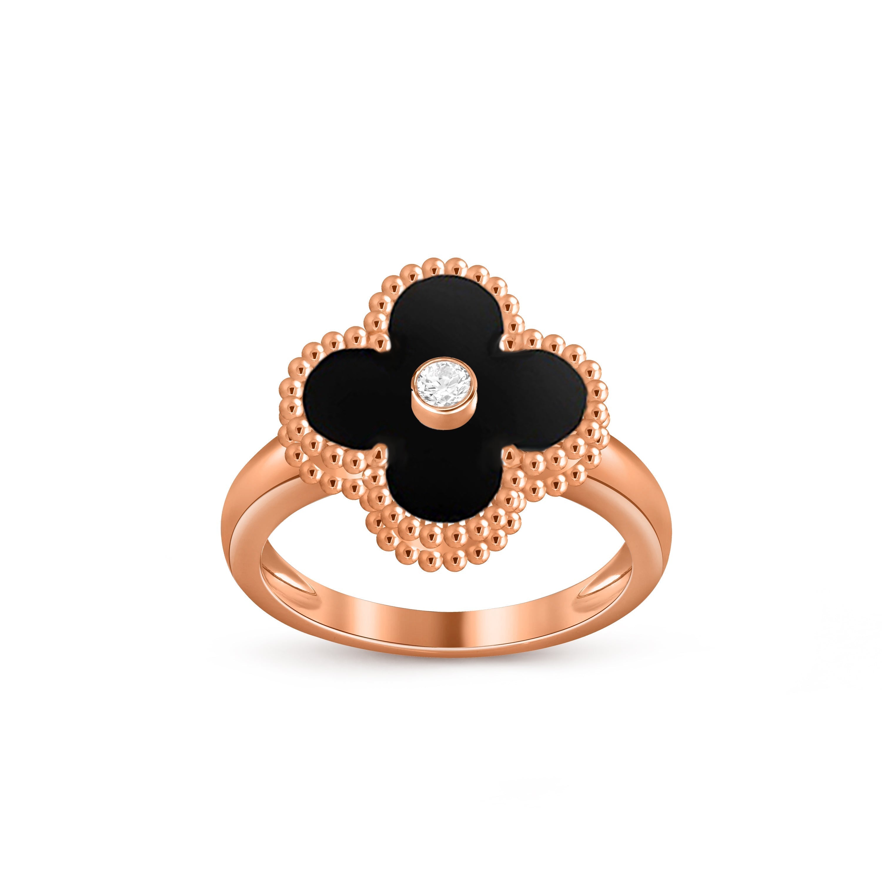 CLOVER DIAMOND RING ROSE GOLD COLLECTION