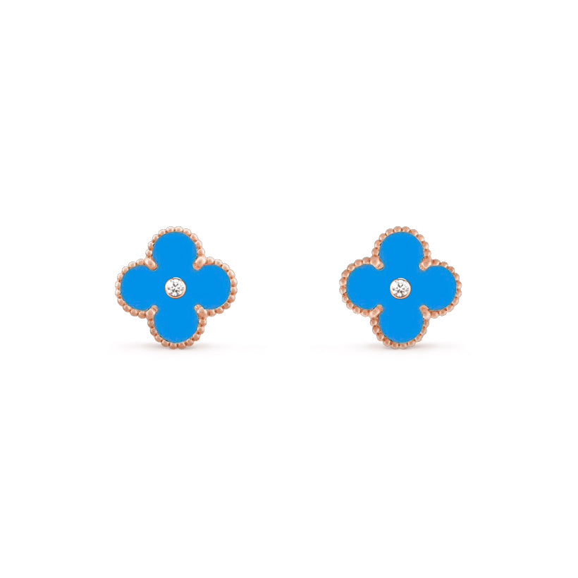 CLOVER  15MM DIAMOND EARRINGS COLLECTION